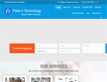 Tablet Screenshot of peterstechnology.com